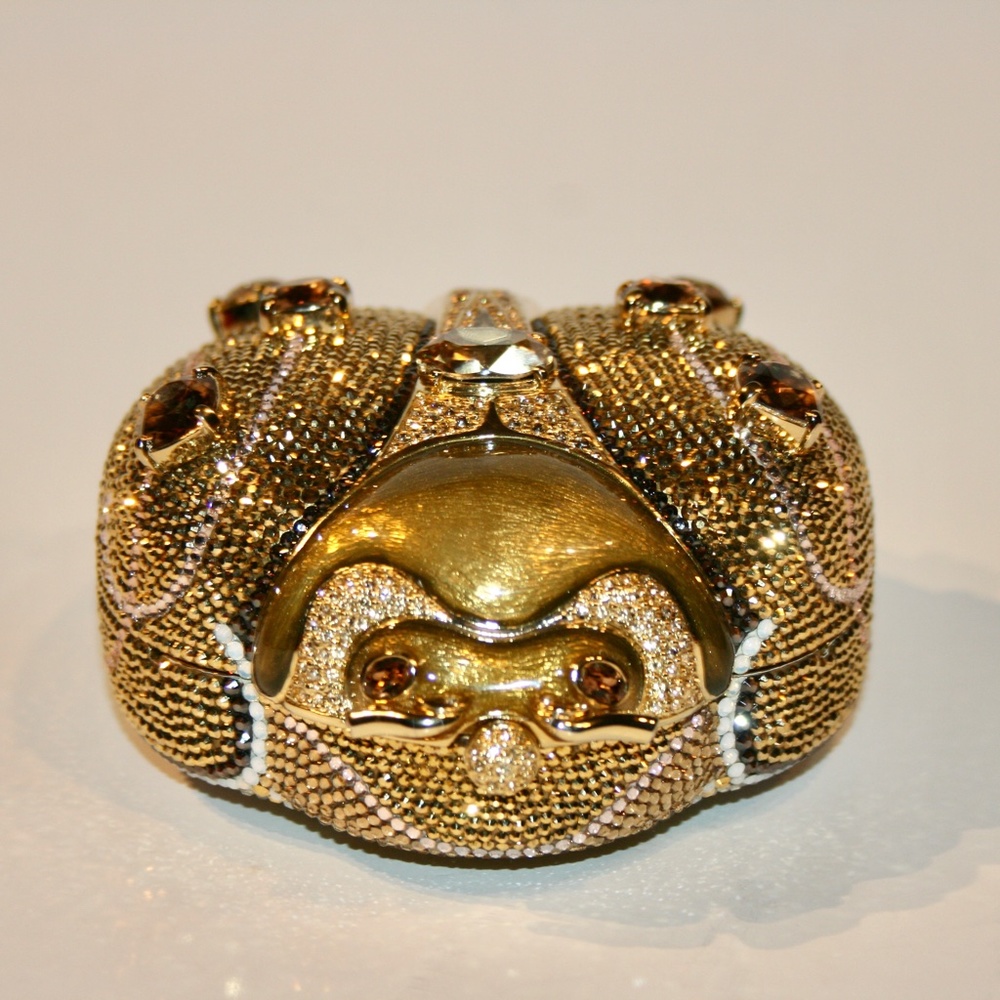 Judith Leiber Gold Ladybug Beetle 45th Anniversary Edition Bag Clutch - Picture 3 of 9